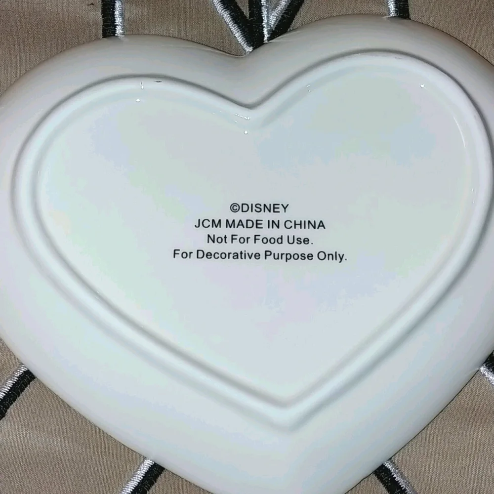 Mickey and Minnie heart shaped trinket dish